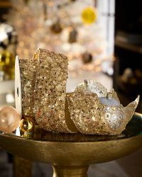 Party Sequins Beaded Ribbon, 2.5" x 10 Yards