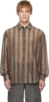 OUR LEGACY Gray & Taupe Beyond Shirt