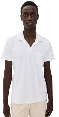 Orlebar Brown Terry Polo White S