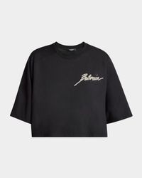 Crystal Logo Cropped T-Shirt