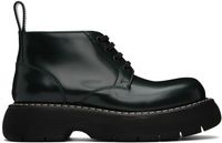 Bottega Veneta Bottes Swell kaki à laçage