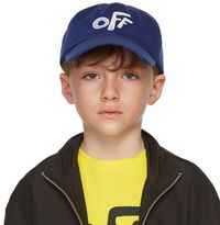 Off-White Kids Blue Stamp Baseball Cap