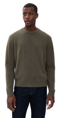 Madewell Set Wool Crew Sweater Driftwood Brown XL