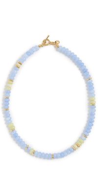 MAYAMAR Beaded Stone Stacker Necklace Turquoise One Size