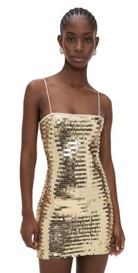 Runaway the Label Kerrie Sequin Mini Dress Gold XL