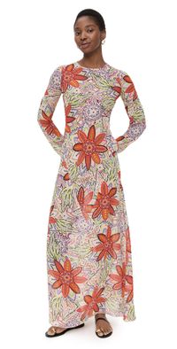 Eywasouls Malibu April Dress Orange Flower L