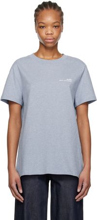 A.P.C. Blue Standard Item Overdye T-shirt