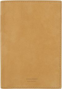 TOM FORD Tan Nubuck T Line Passport Holder
