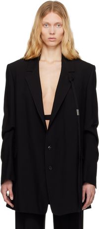 Ann Demeulemeester Black Agnes High Comfort Tailorerd Blazer