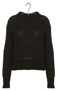 Momoni - Pull vicky en mohair - Taille L - Noir
