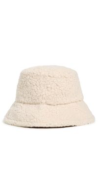 Hat Attack Sherpa Reversible Bucket Hat Natural One Size