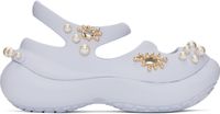 Crocs Blue Phaedra Embellished Heeled Sandals