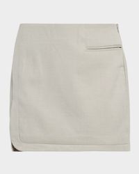Smith Straight Suiting Mini Skirt