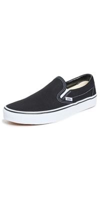 Vans Slip On Unisex Sneakers Black/White M 9/ W 10.5