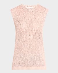 Journey Sequined Knit Tank Top