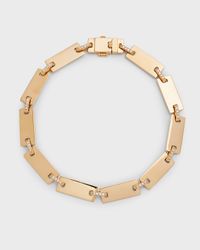 14K Gold Flawless Tag Link Bracelet