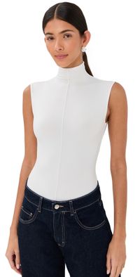 WARDROBE. NYC RHW Sleeveless Thong Bodysuit Ivory M