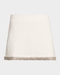 Rubi Embellished Satin Mini Skirt