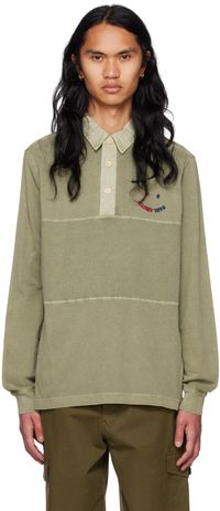 PS by Paul Smith Khaki Embroidered Polo