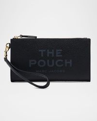 The Pouch Grain Leather Wristlet