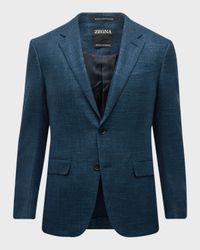 Men's Crossover Wool-Cashmere Blazer