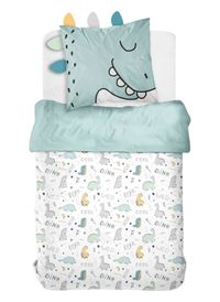 Today Linge De Maison - Parure de lit imprimé en coton - Taille 140x200 cm - Bleu