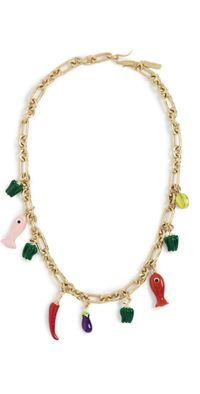 ALÉMAIS Tesori Fish Bead Necklace Gold One Size