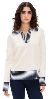 Addison Bay Carlyle Rugby Sweater Cream XS