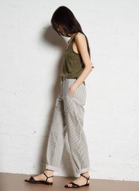 Hartford - Pantalon droit à rayures - Taille 3 - Beige