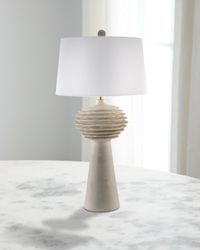 Terra Strata 30" Painted Table Lamp with Linen Shade