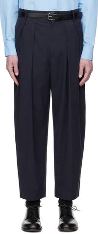 The Row Navy Dyon Trousers
