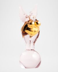 Golden Angel Crystal Objet