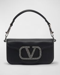 Loco VLOGO Small Calfskin Shoulder Bag