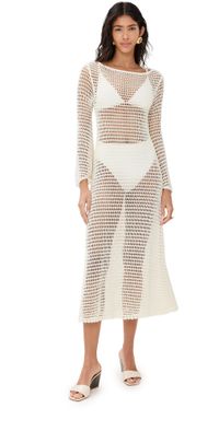 STAUD Lorena Dress Ivory XL