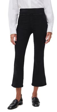 FRAME Jetset Crop Mini Boot Jeans Sheen Noir 2