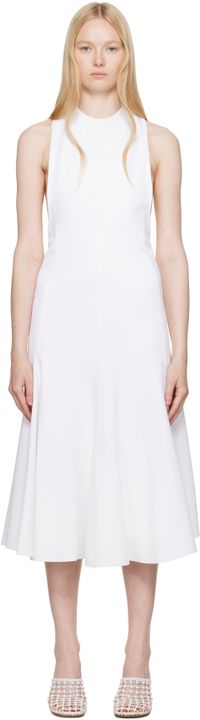 JACQUEMUS White La Casa 'The Favola' Midi Dress