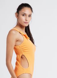 Love Stories - Maillot de bain une pièce texturé - Taille L - Orange