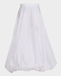 Aubrey Bubble Organic Cotton Midi Skirt