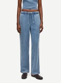 Samsoe Samsoe - Pantalon droit - Taille L - Bleu
