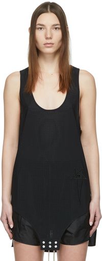 Rick Owens Black Champion Edition Basketball Tank Top