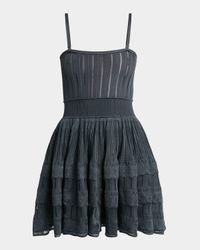 A-Line Crinoline Mini Dress with Removable Straps