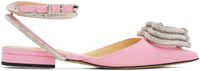 MACH & MACH Pink Triple Heart Patent 15 Slippers