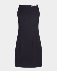 Spencer Sleeveless Bateau-Neck Mini Dress