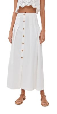 Kika Vargas Rebecca Skirt White 12