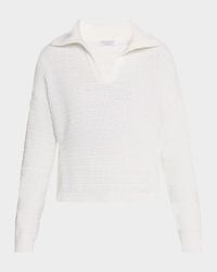 Johnny Collar Cotton English Ribbed Sweater