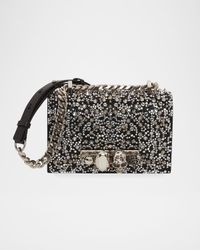 Jeweled Mini Crystal Satchel Bag