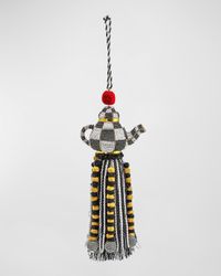 Courtly Check Tea Kettle Beaded Tassel