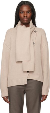 The Garment Cardigan Canada beige à écharpe