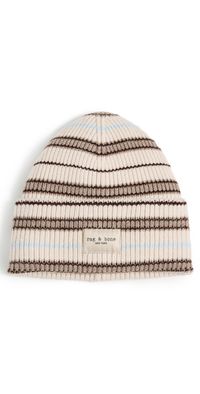 rag & bone Blake Multi Stripe Beanie Ivory Multi One Size