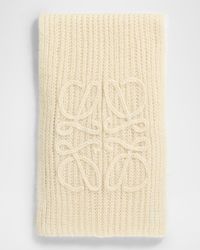 Anagram Crochet Mohair-Blend Scarf